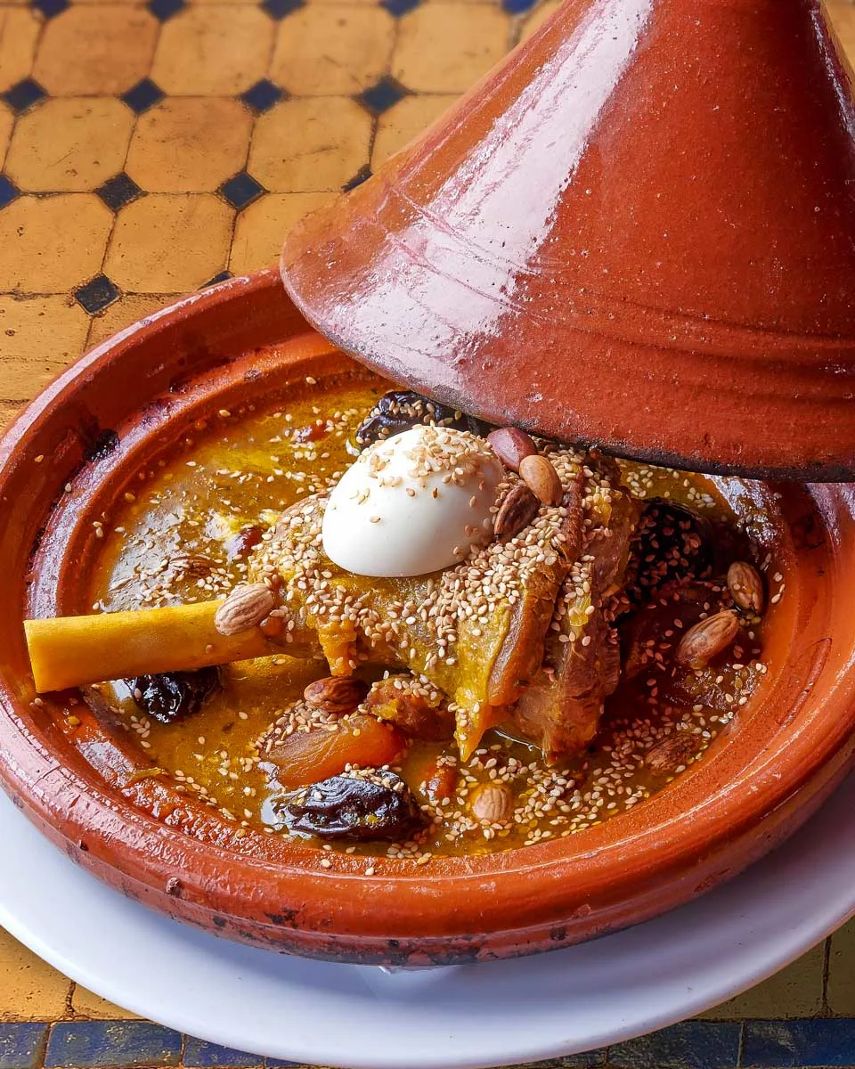 Food made during a cooking class in Essaouira, Morocco