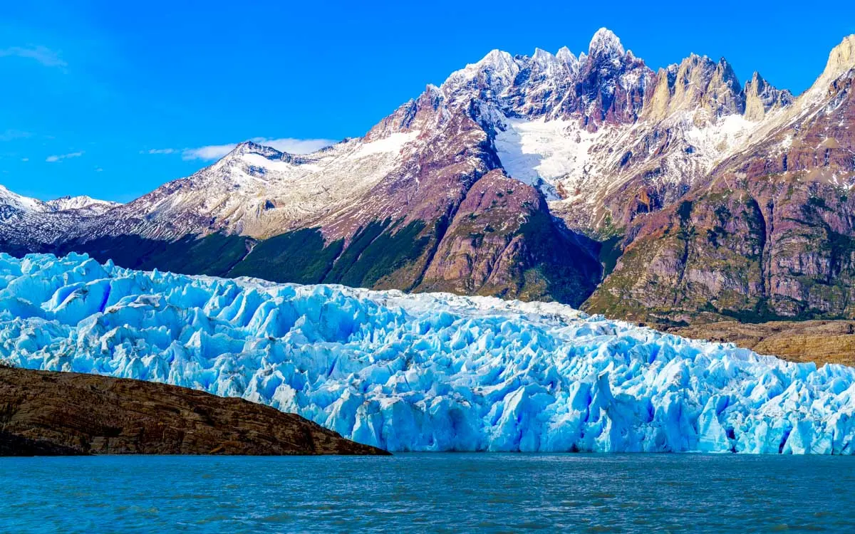Glacier Grey on Lake Grey in Argentina