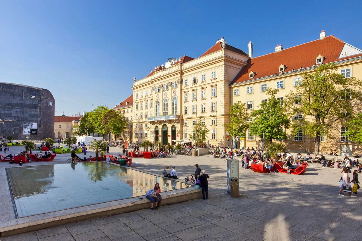 MuseumsQuartier in Neubau Vienna Austria
