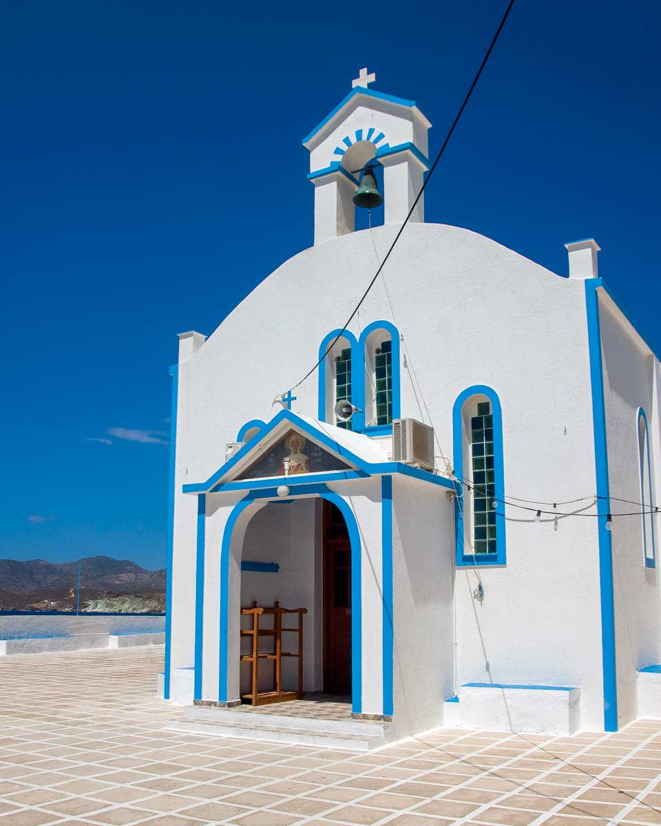 A small church in Pollonia Milos Greece 1