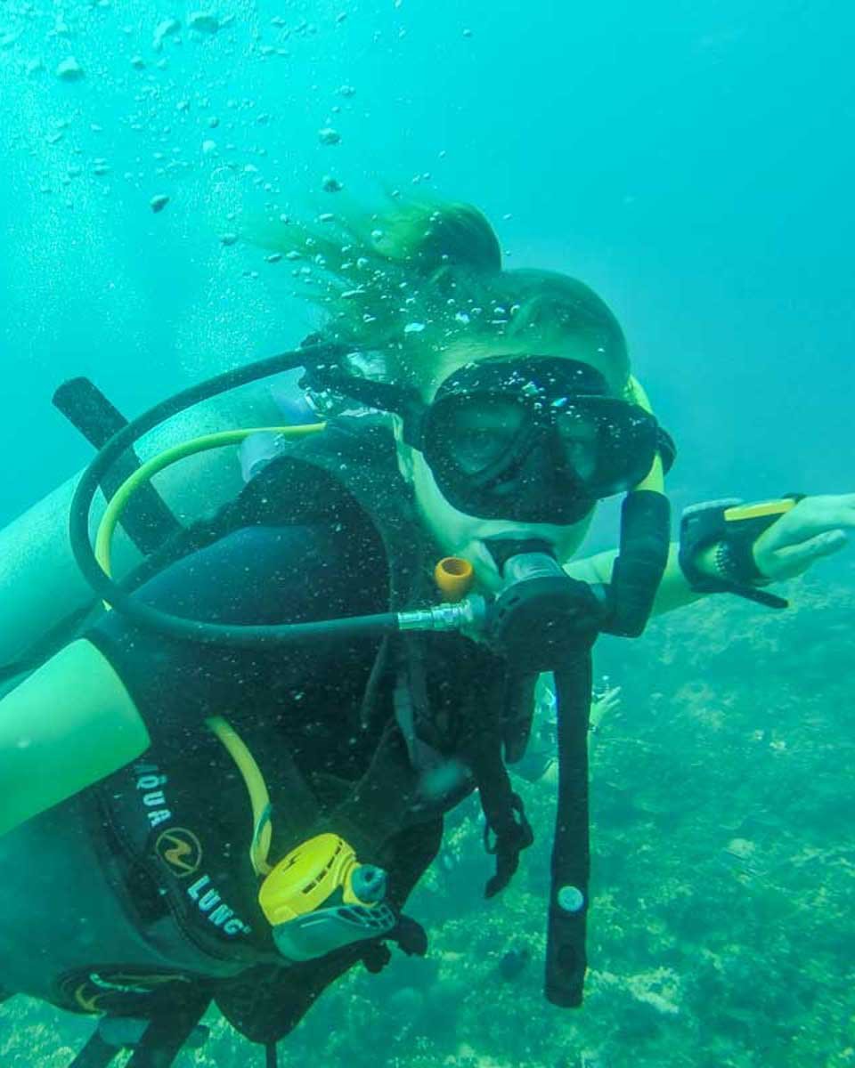 Bailey-scuba-diving-off-the-coast-of-Costa Brava Spain