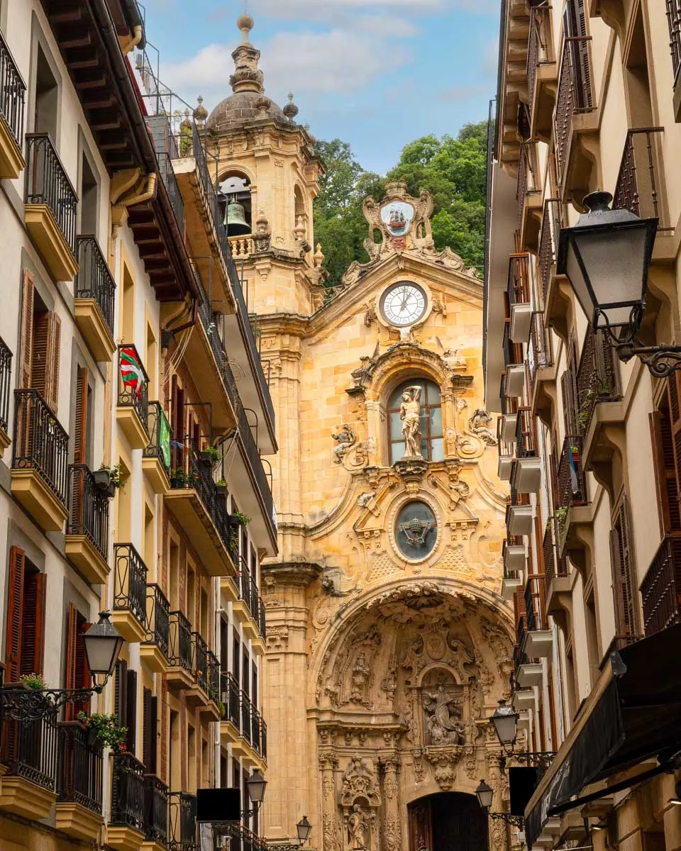 Basilica of Santa Mar&iacute;a del Coro in San Sebastian Spain