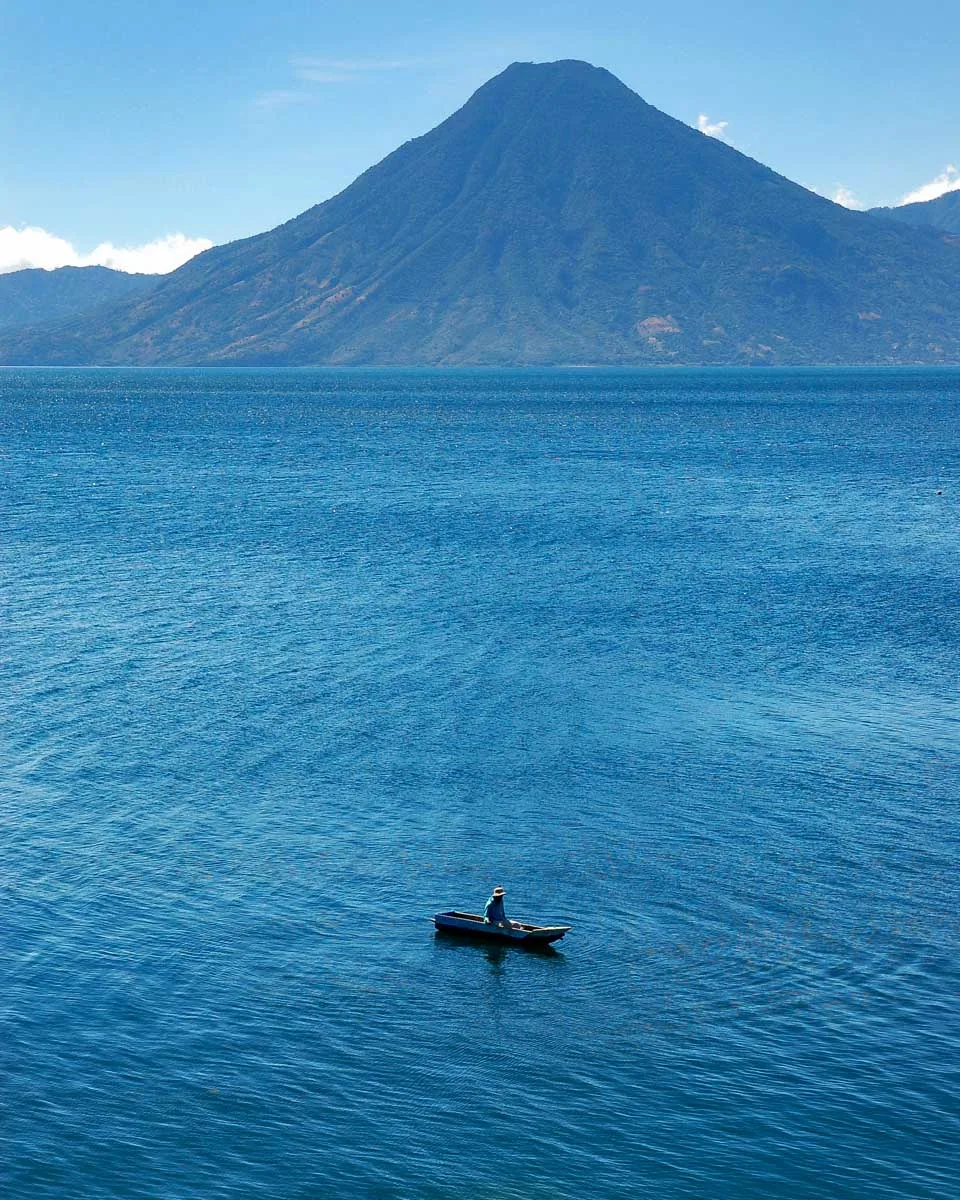 Lake Atitlanb seen on an ATV tour from Panajachel Guatemala