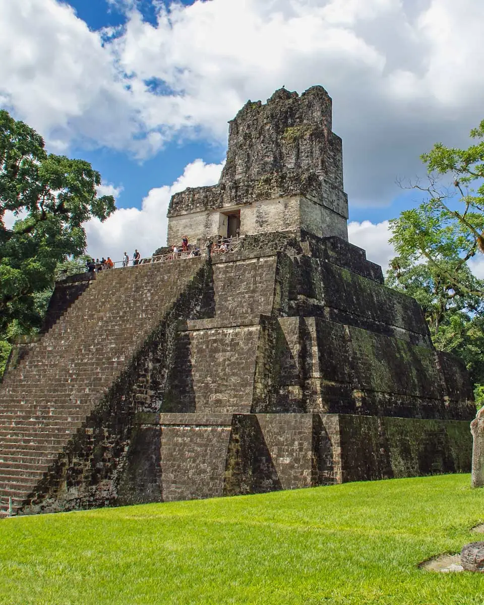 One-of-the-lrger-temples-at-Tikal-Guatemala on a tour from San Ignacio Belize