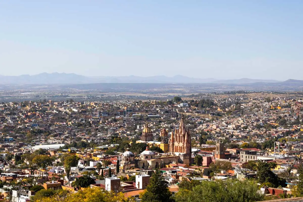 Overview of San Miguel de Allende Mexico from El Mirador