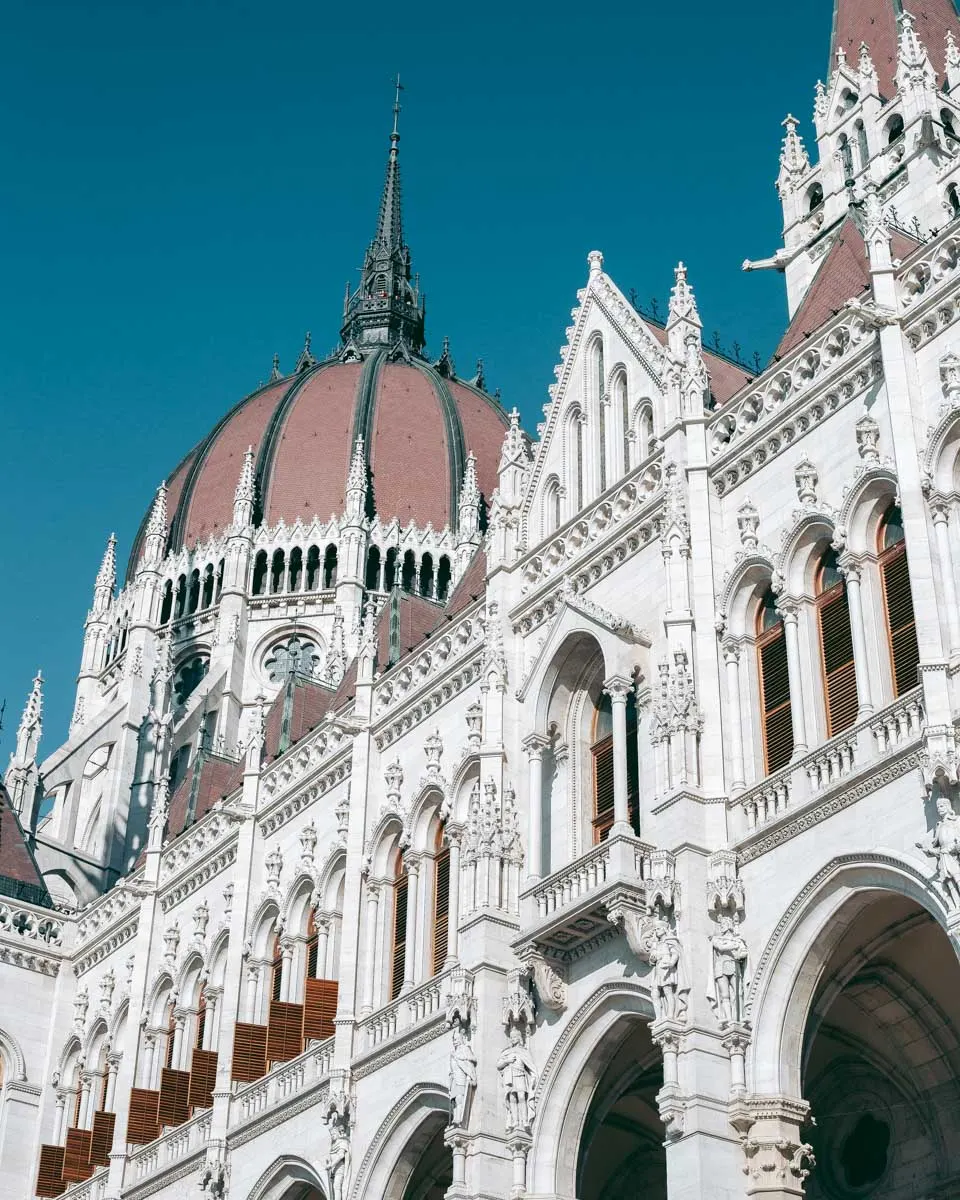 The Hungarian Parliament Building in Budapest Hungary