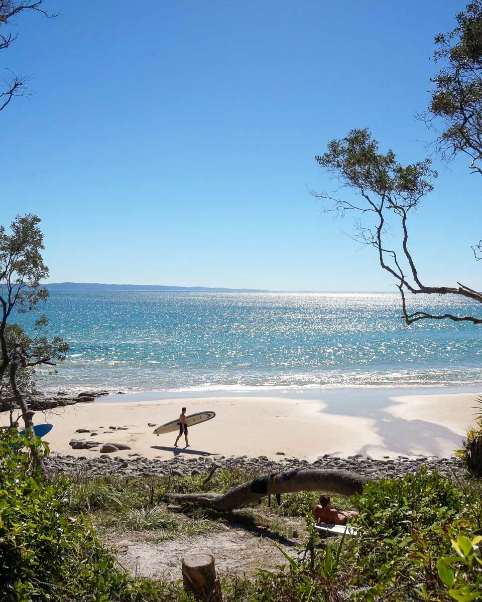 The Noosa Main Beach on the Sunshine Coast Australia