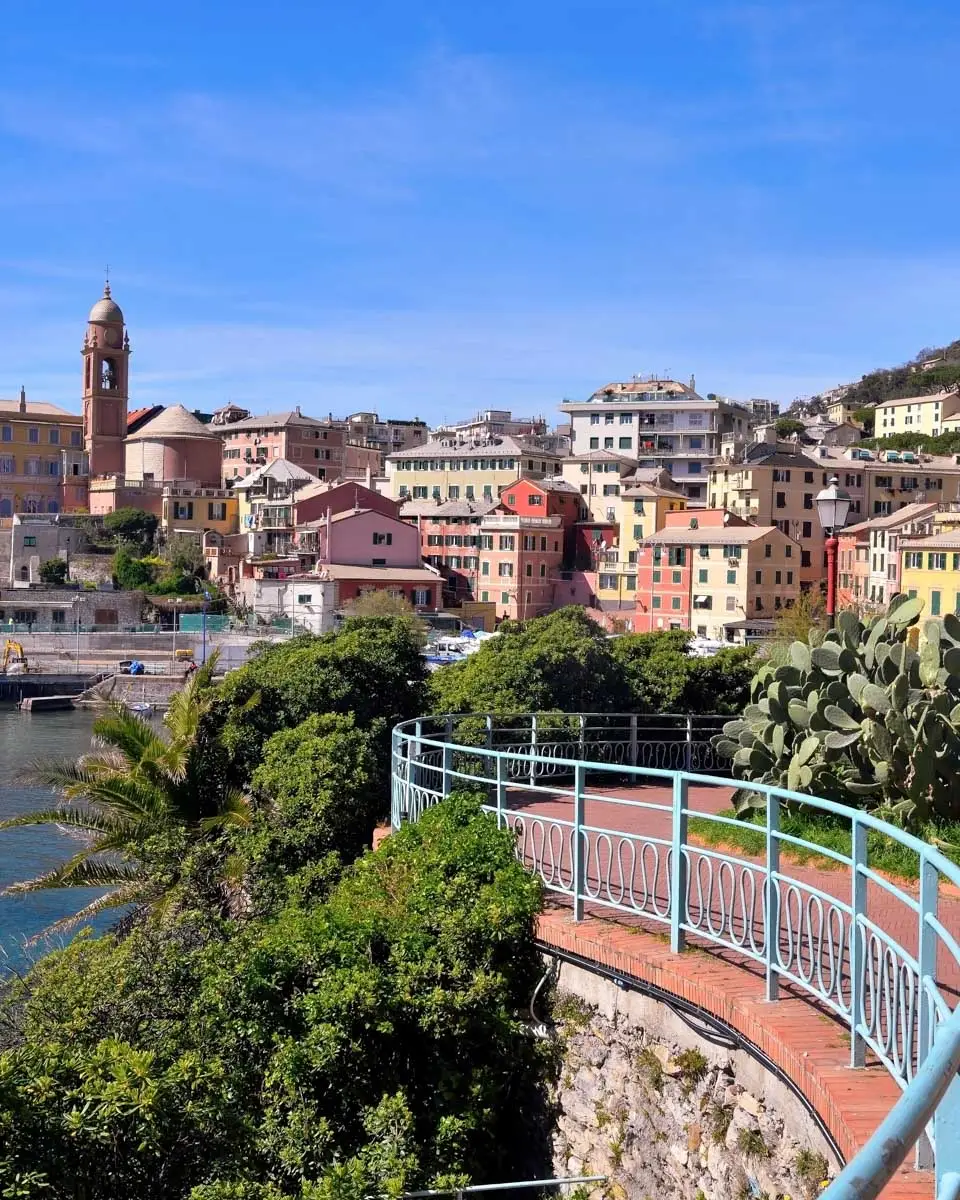 The promenade of Nervi near Genoa Italy