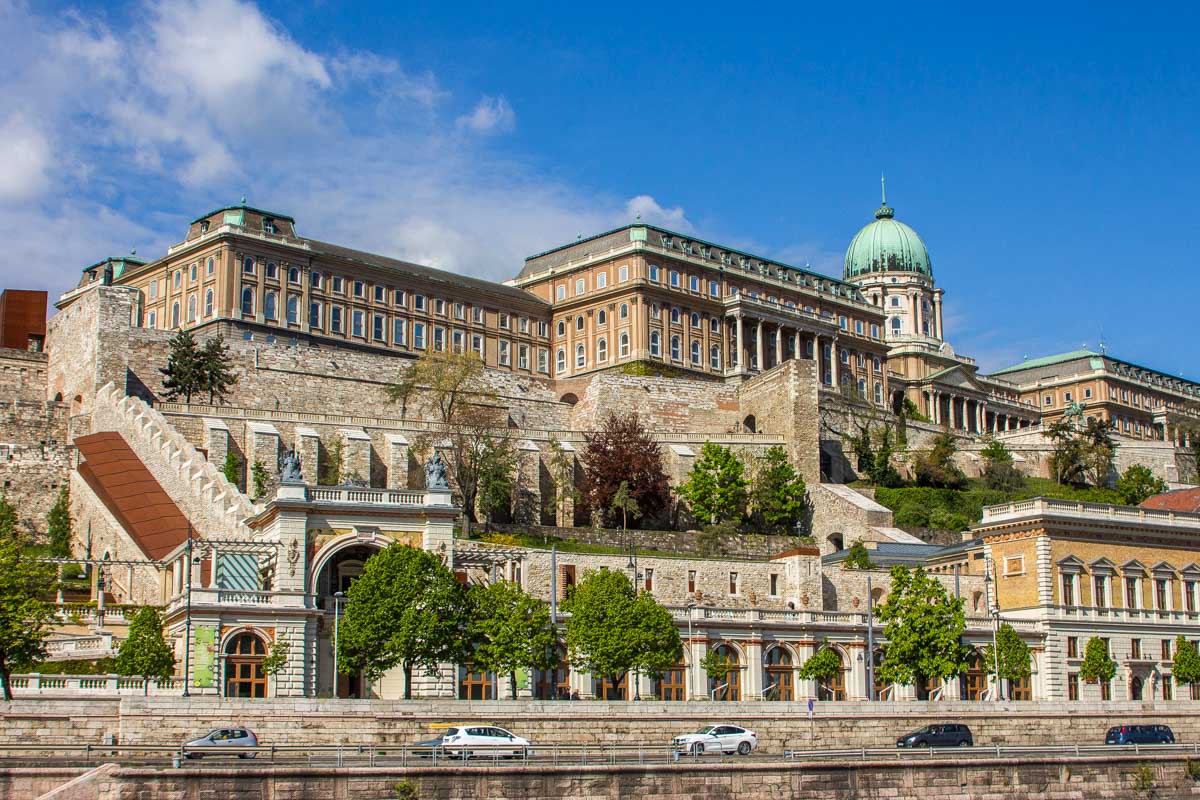 View of Buda Castle in Budapest Hungary