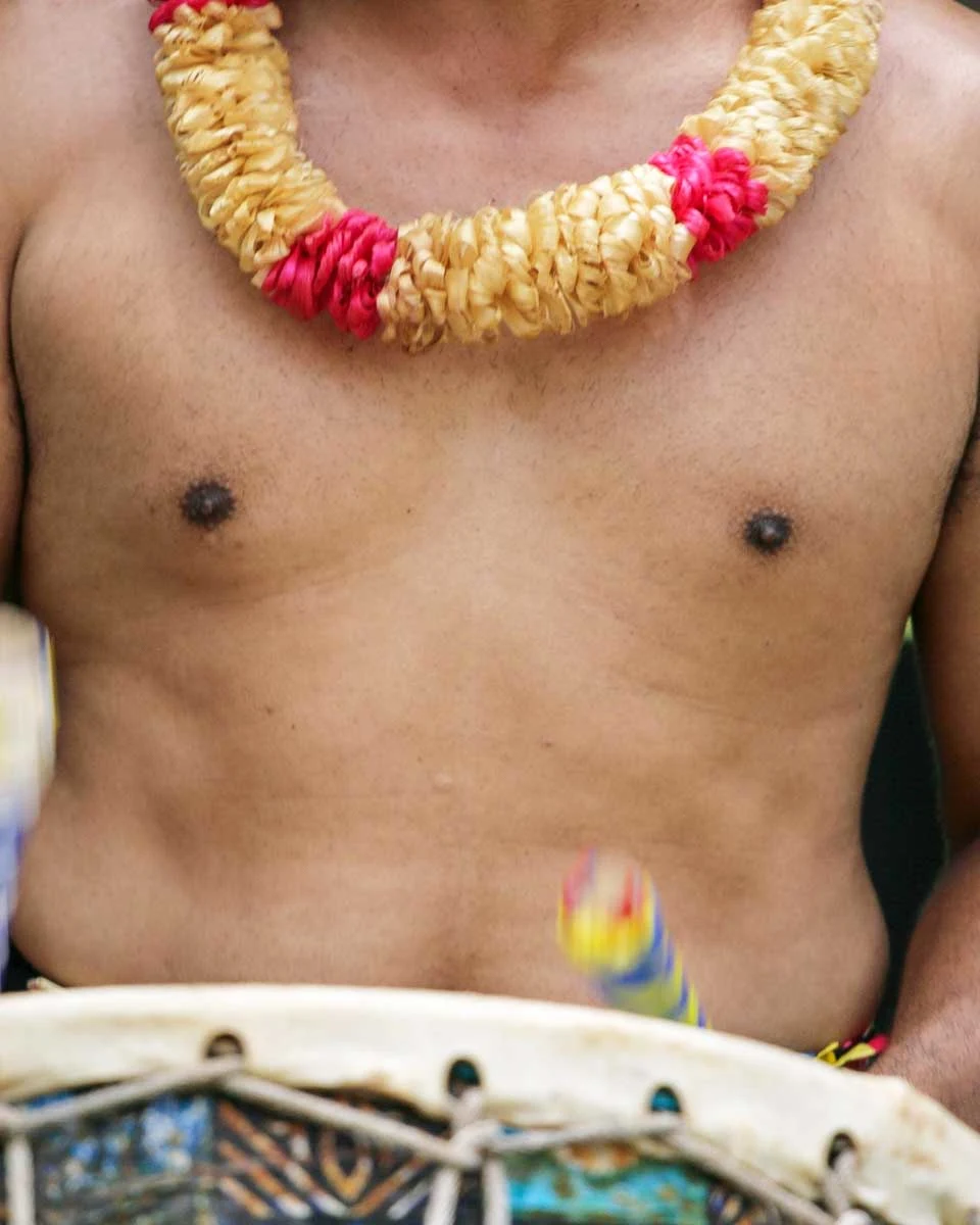 A man performs at the Polynesian Cultural Center on the North Shore Oahu Hawaii (2)