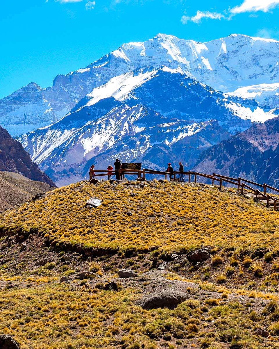 Aconcagua Provincial Park seen on a tour from Mendoza Argentina