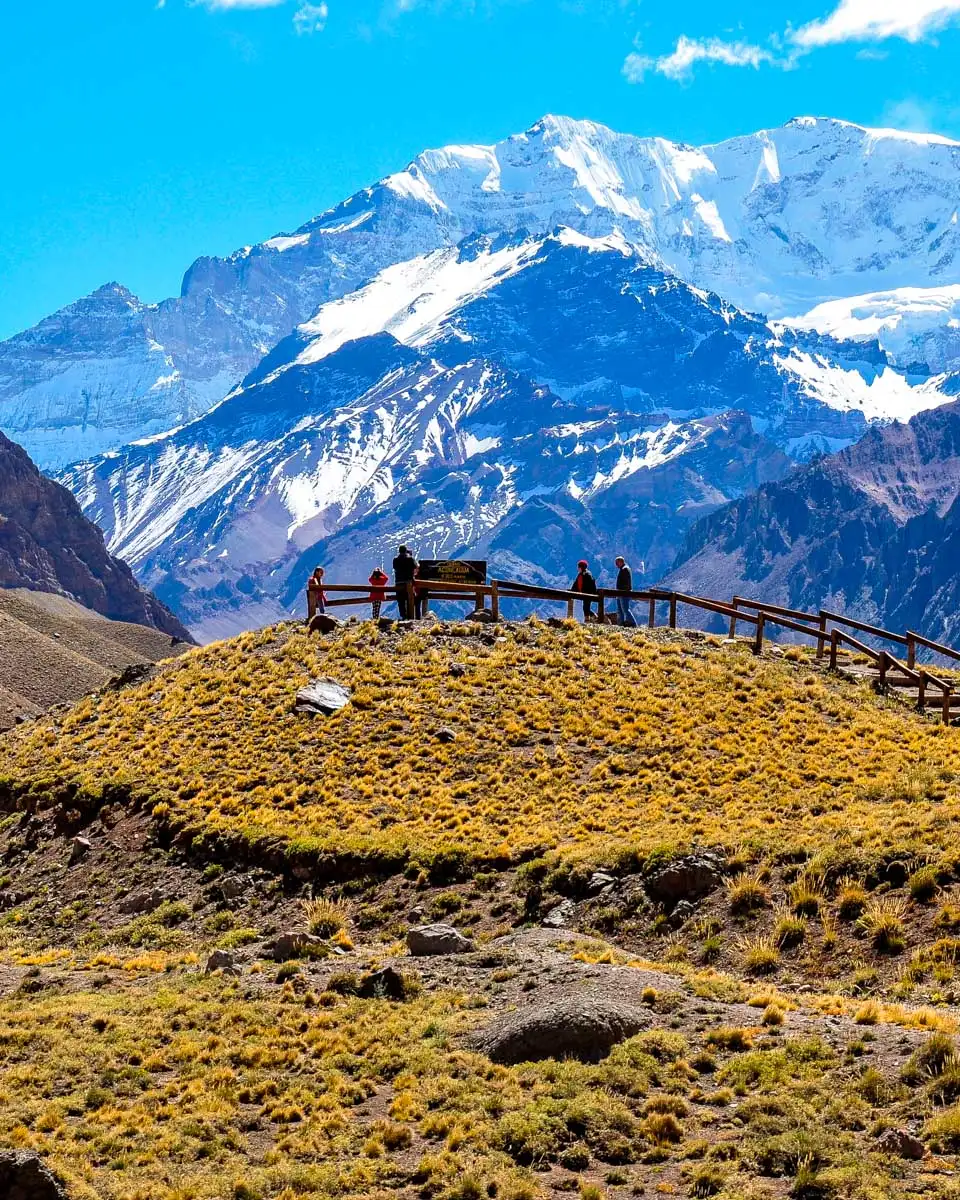 Aconcagua Provincial Park seen on a tour from Mendoza Argentina