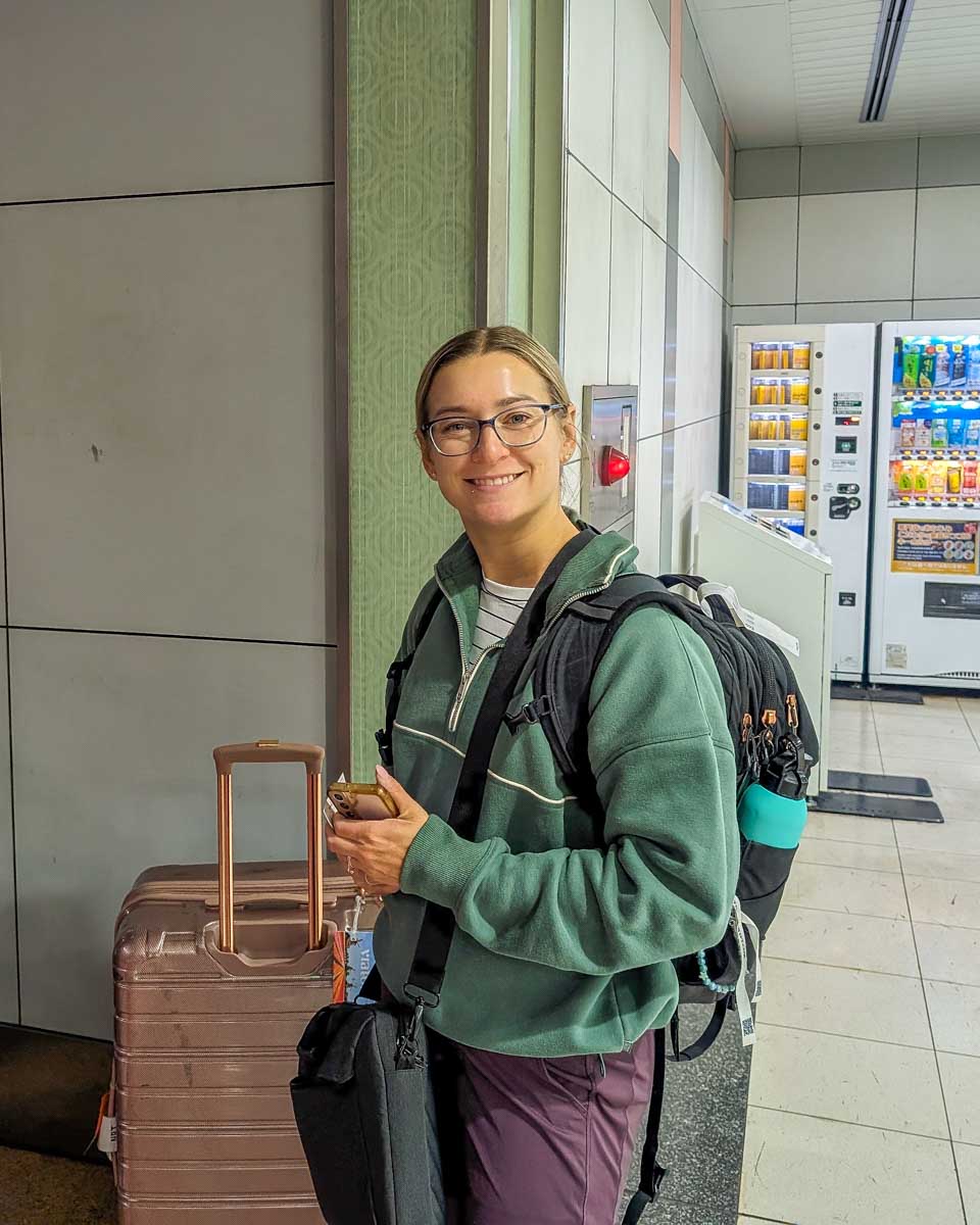 Bailey at the Honolulu Airport in Oahu Hawaii