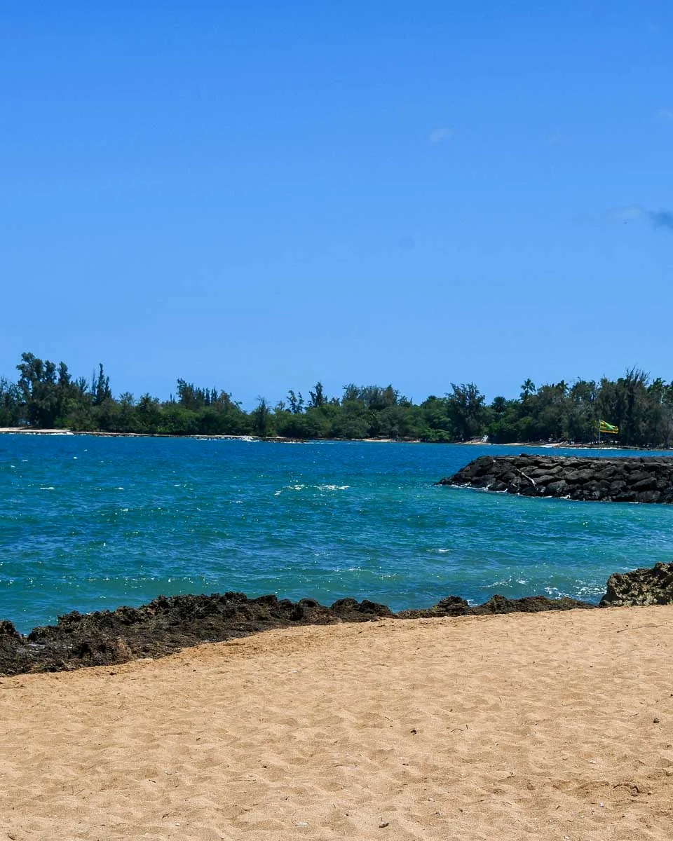 Haleiwa Beach Park on the island of Oahu in Hawaii