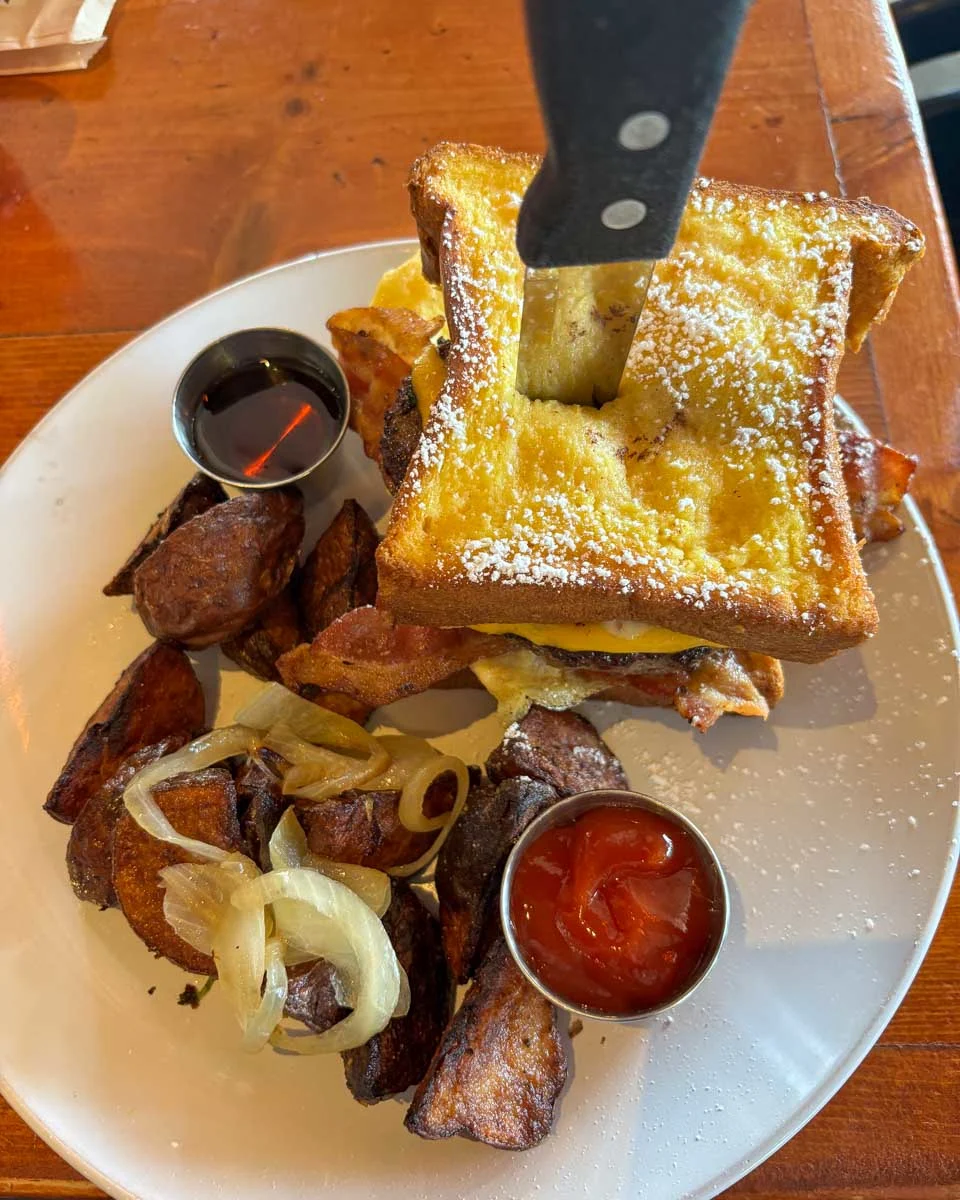 Lunch breakfast eaten at Lulu's on Oahu Waikiki Hawaii (2)