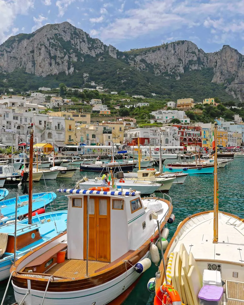 Marina Grande seen in Capri Italy