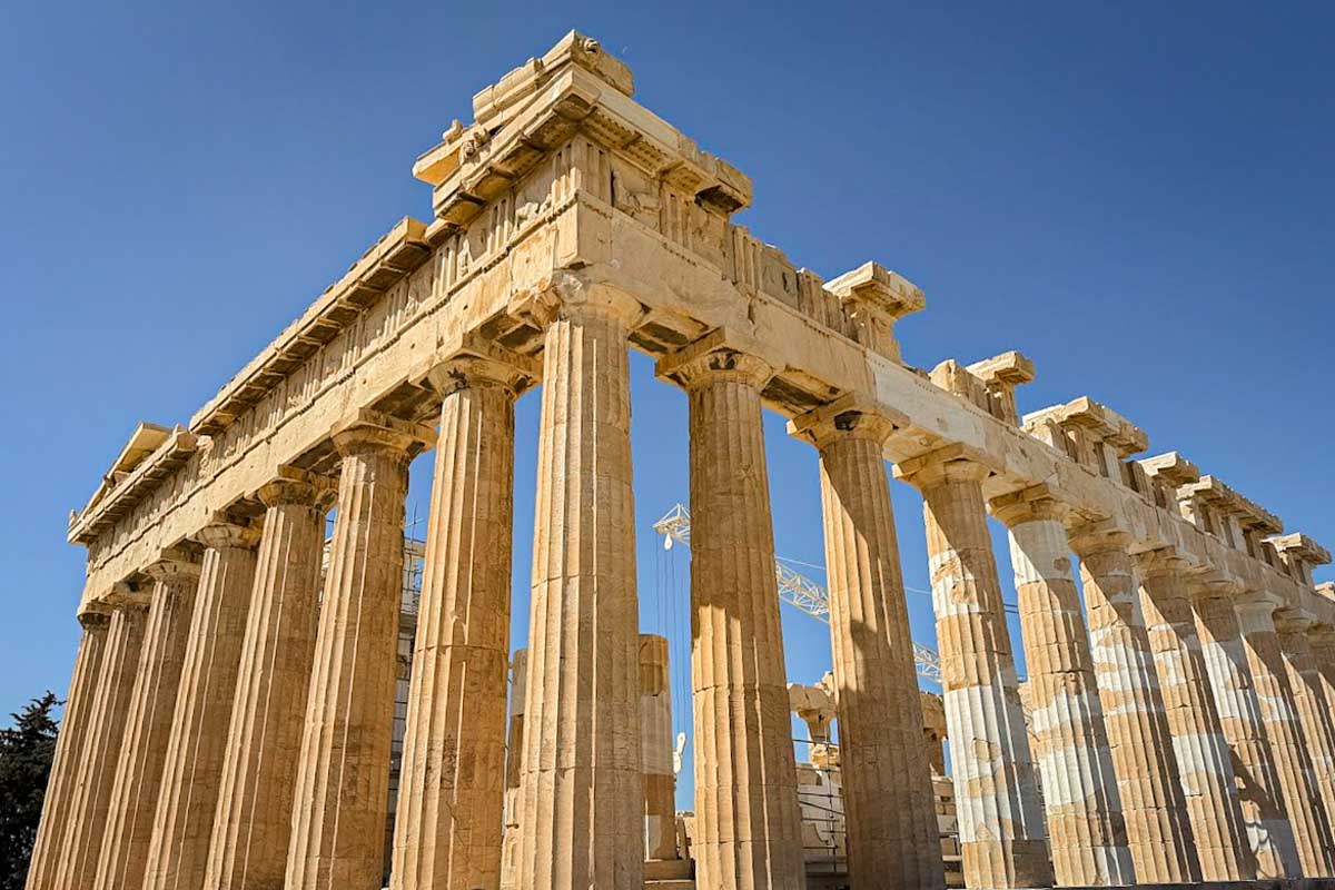 Parthenon Athens Greece on Hannah trip