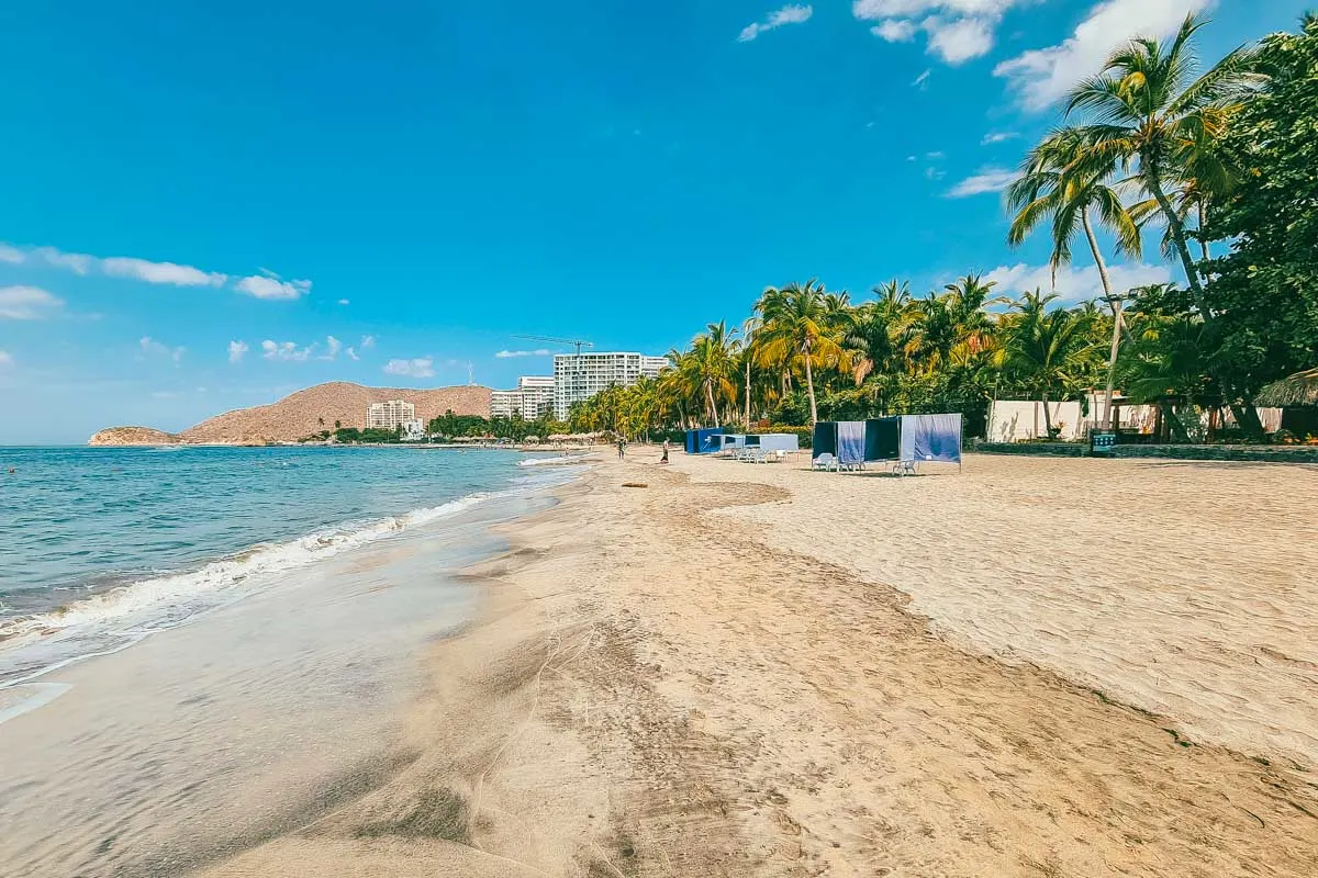 Playa El Rodadero in Santa Marta Colombia