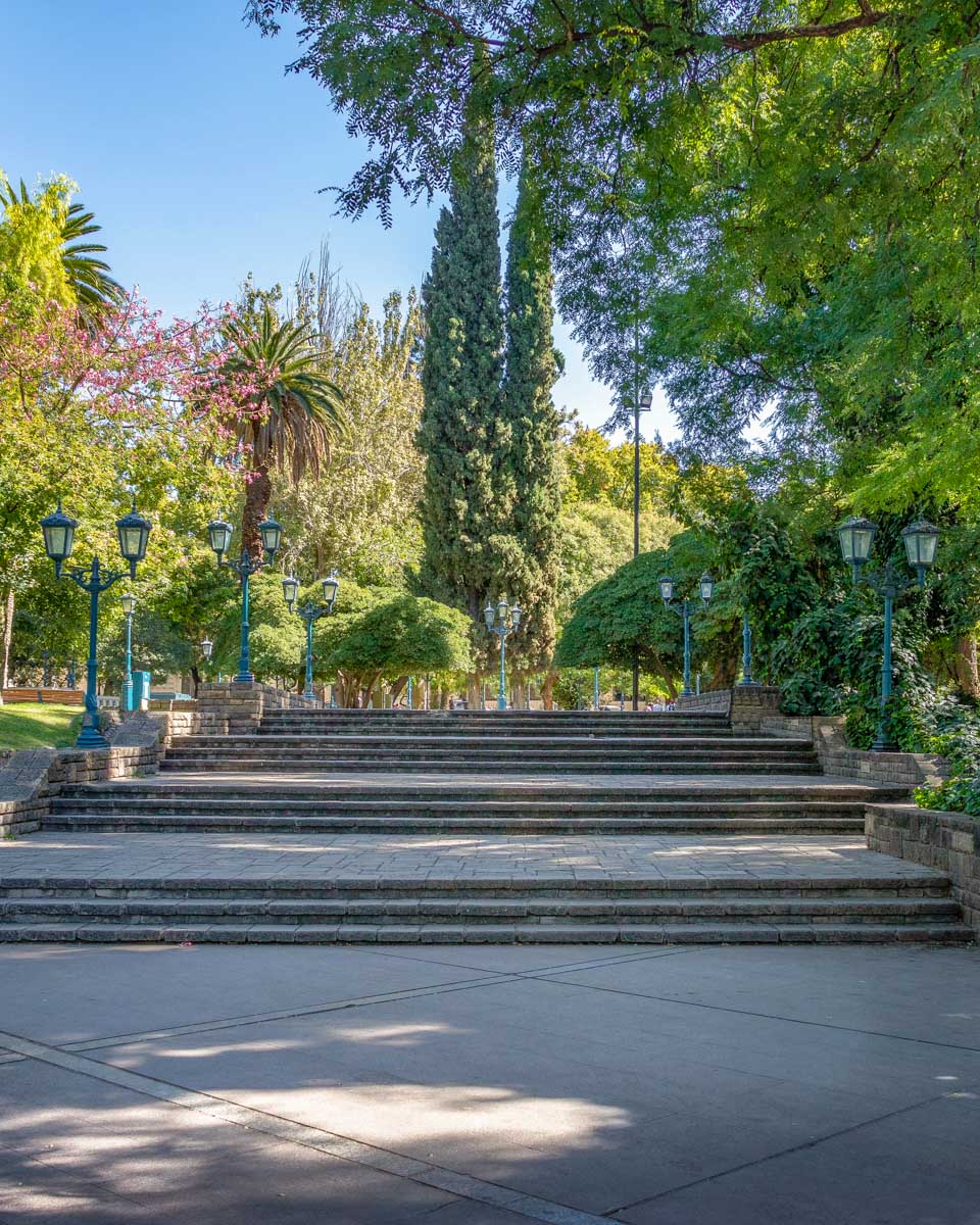 Plaza Independencia in Mendoza Argentina