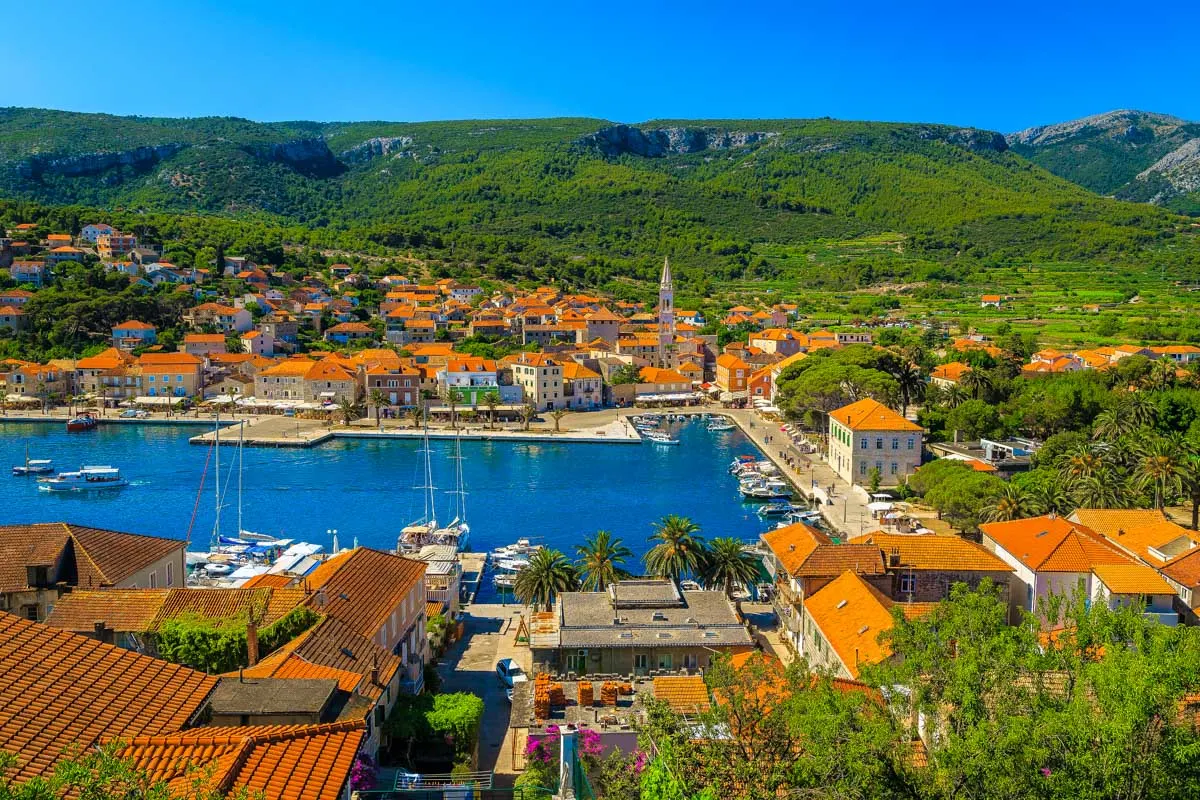Port of Jelsa town on Hvar island, Croatia (1)