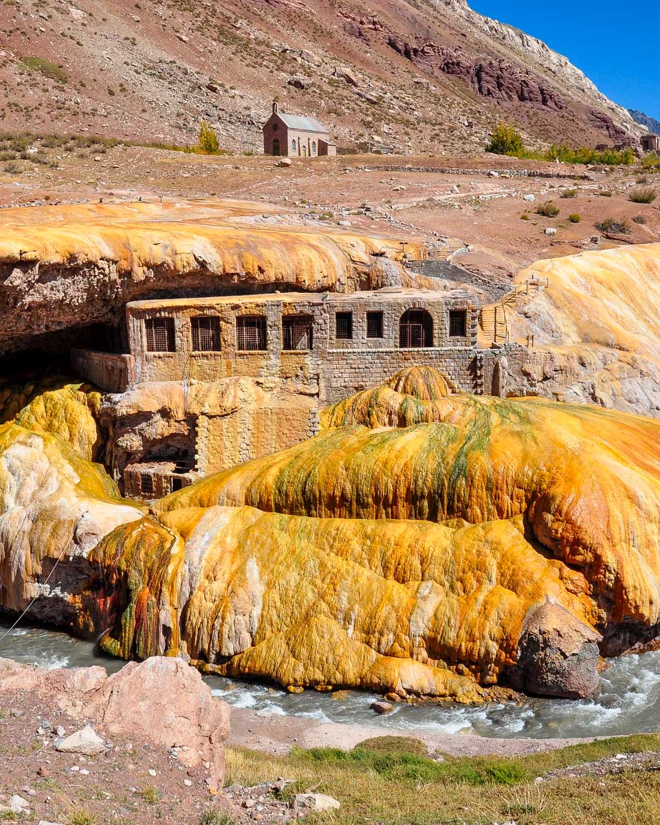 Puente del Inca (Inca Bridge) seen on a tour from Mendoza Argentina