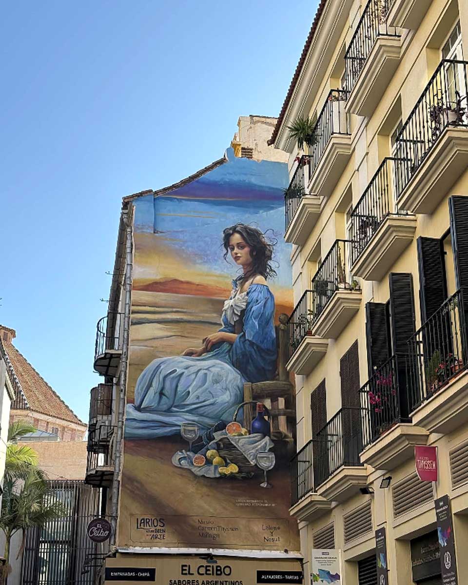 Street art in SoHo in Malaga Spain