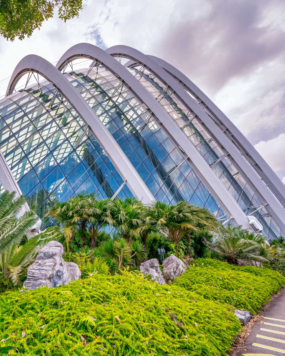 The Flower Dome at Gardens by the Bay in Singapore