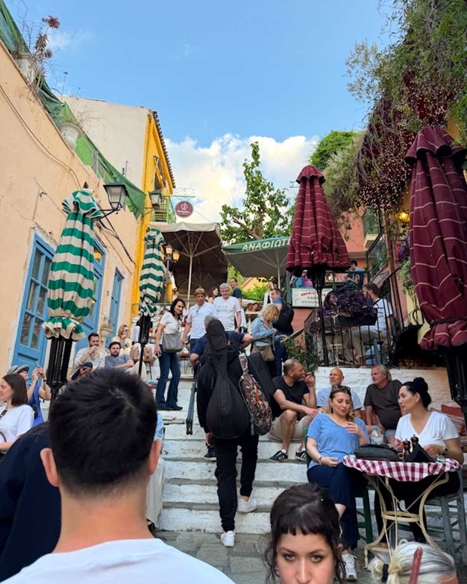 The Mnisikleous Stairs in Athens Greece on Hannah trip