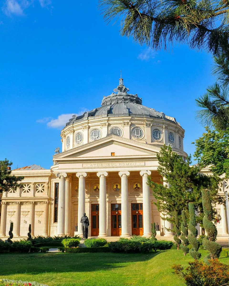 The Romanian Athenaeum in Bucharest Romania