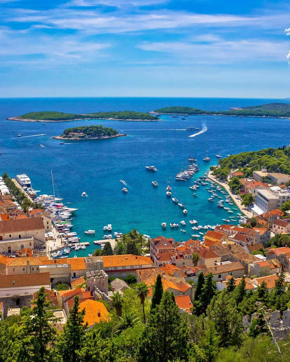 The view of Hvar Croatia from Fortica (&Scaron;panjola) Fortress (1)