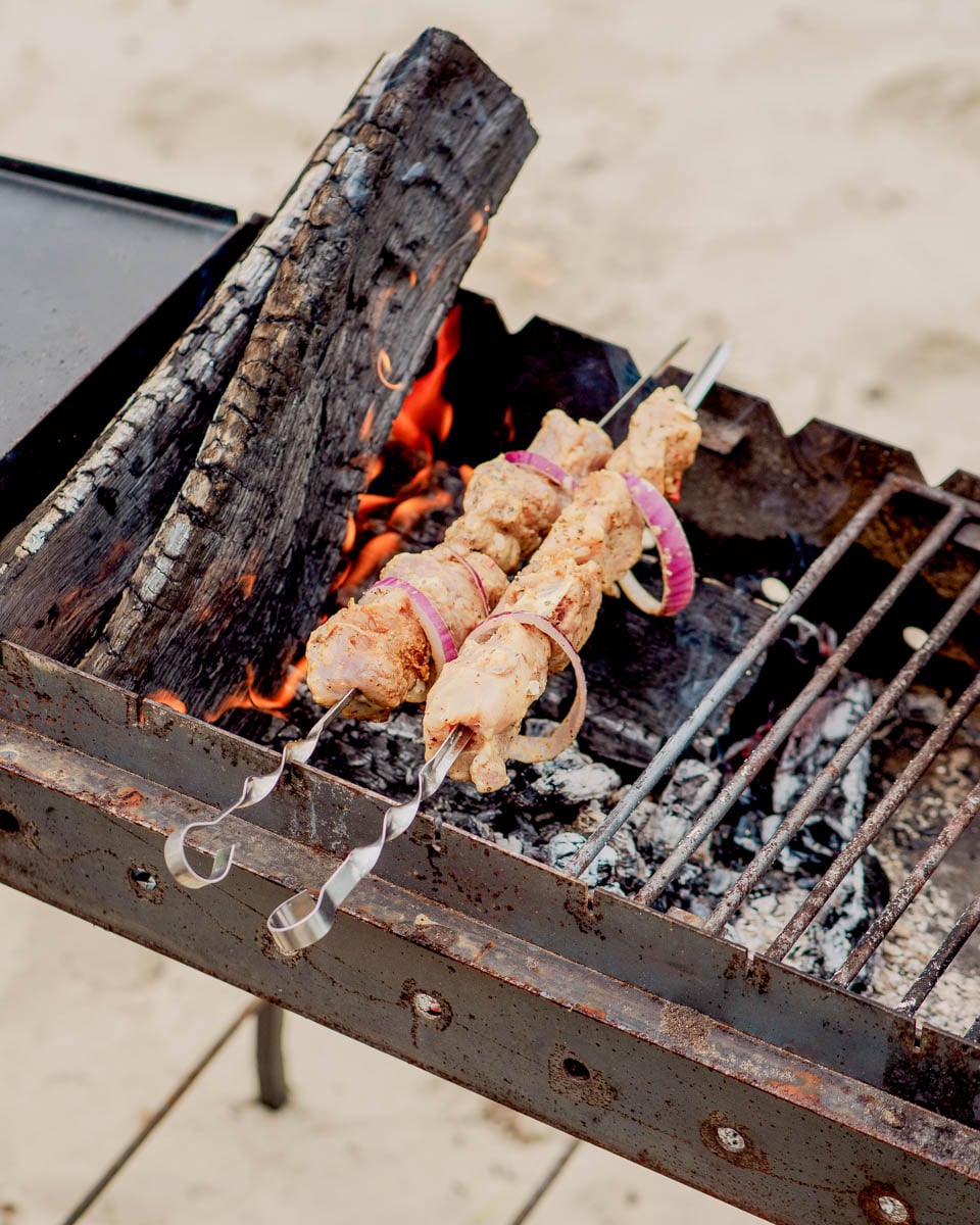 Beach barbeque bbq in Mauritius