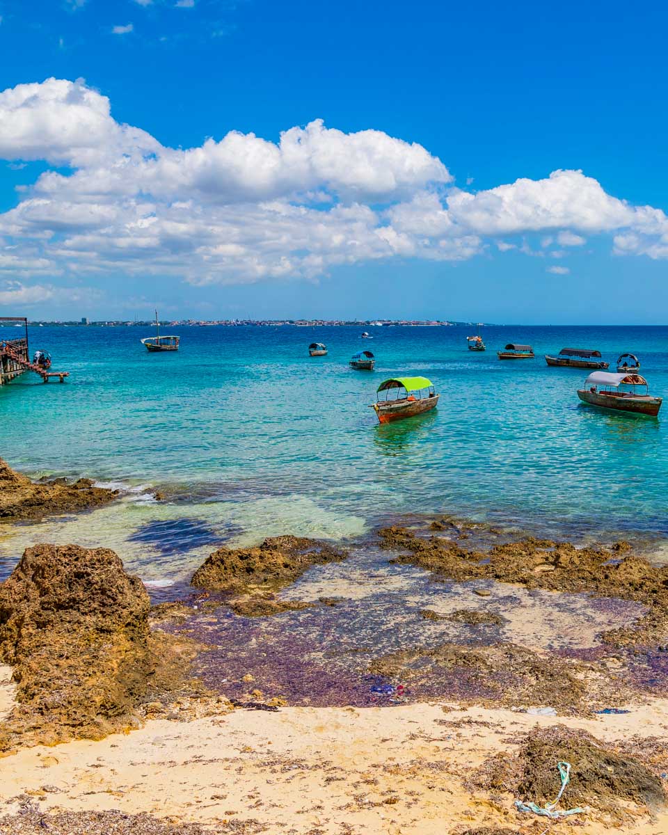 Boats-docked-at-Prision-Island-in-Zanzibar-Tanzania