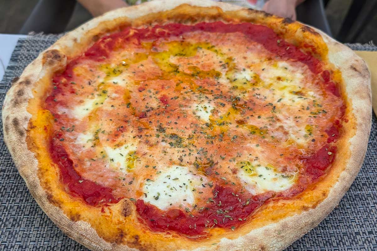 Pizza for dinner in Bermuda