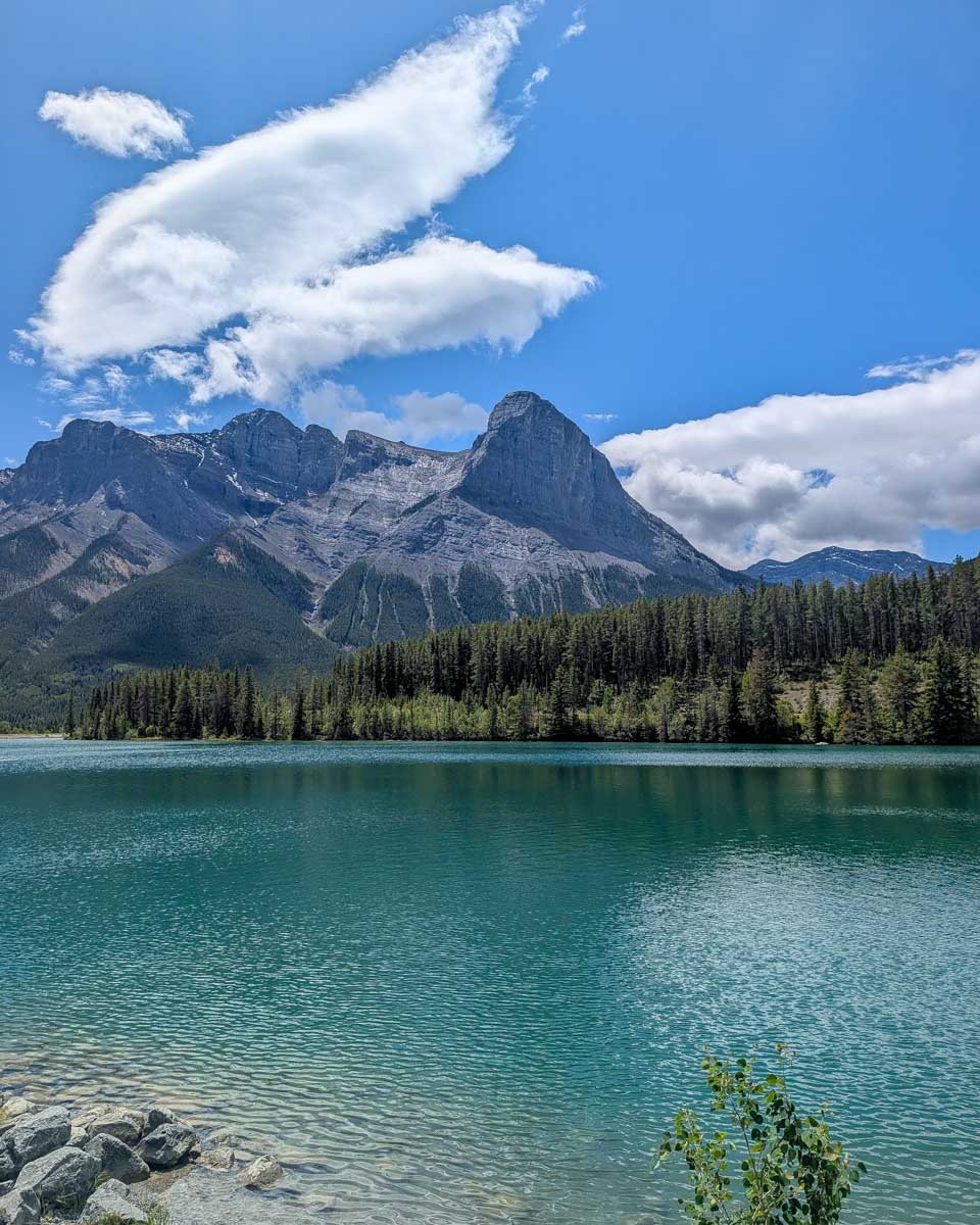 Rundle Forebay Reservoir in Canmore Canada (2)