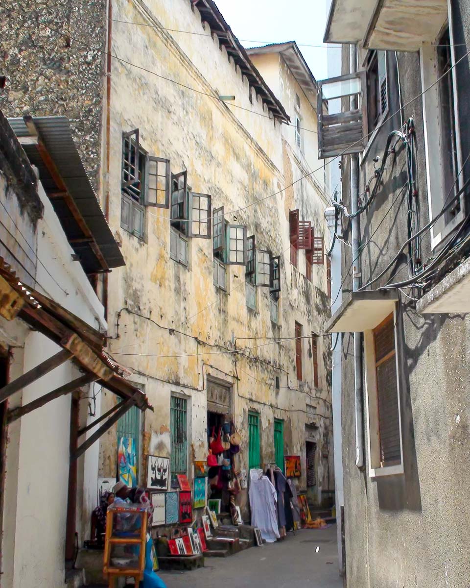 Street in Stone Town in Zanzibar Tanzania