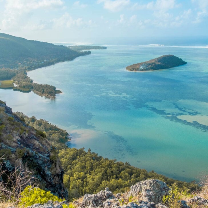 The view from the top of Le Morne Brabant mountain on the south of Mauritius (2)