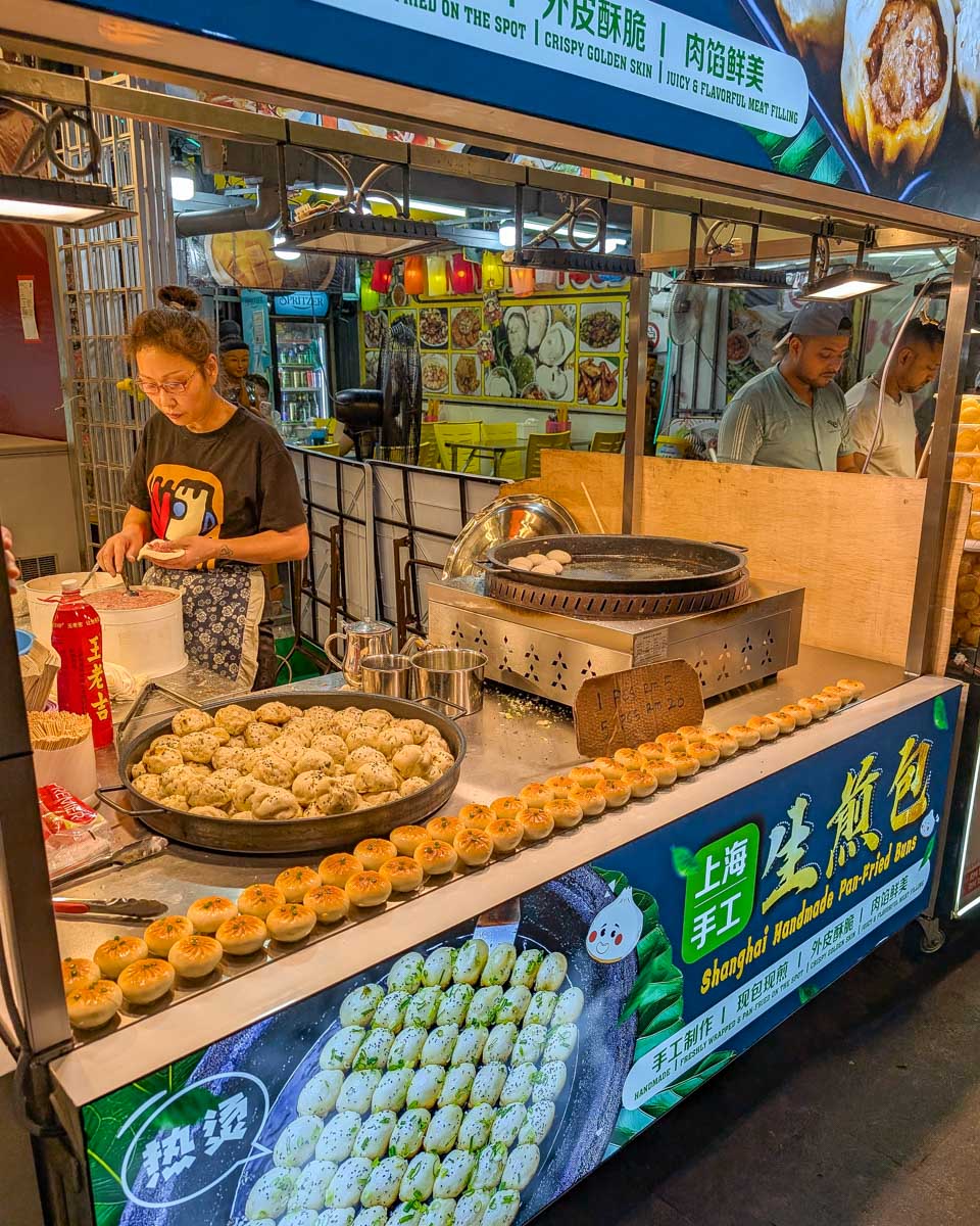 A dumpling stall in Jalan Alro Food Street in Kuala Lumpur Malaysia