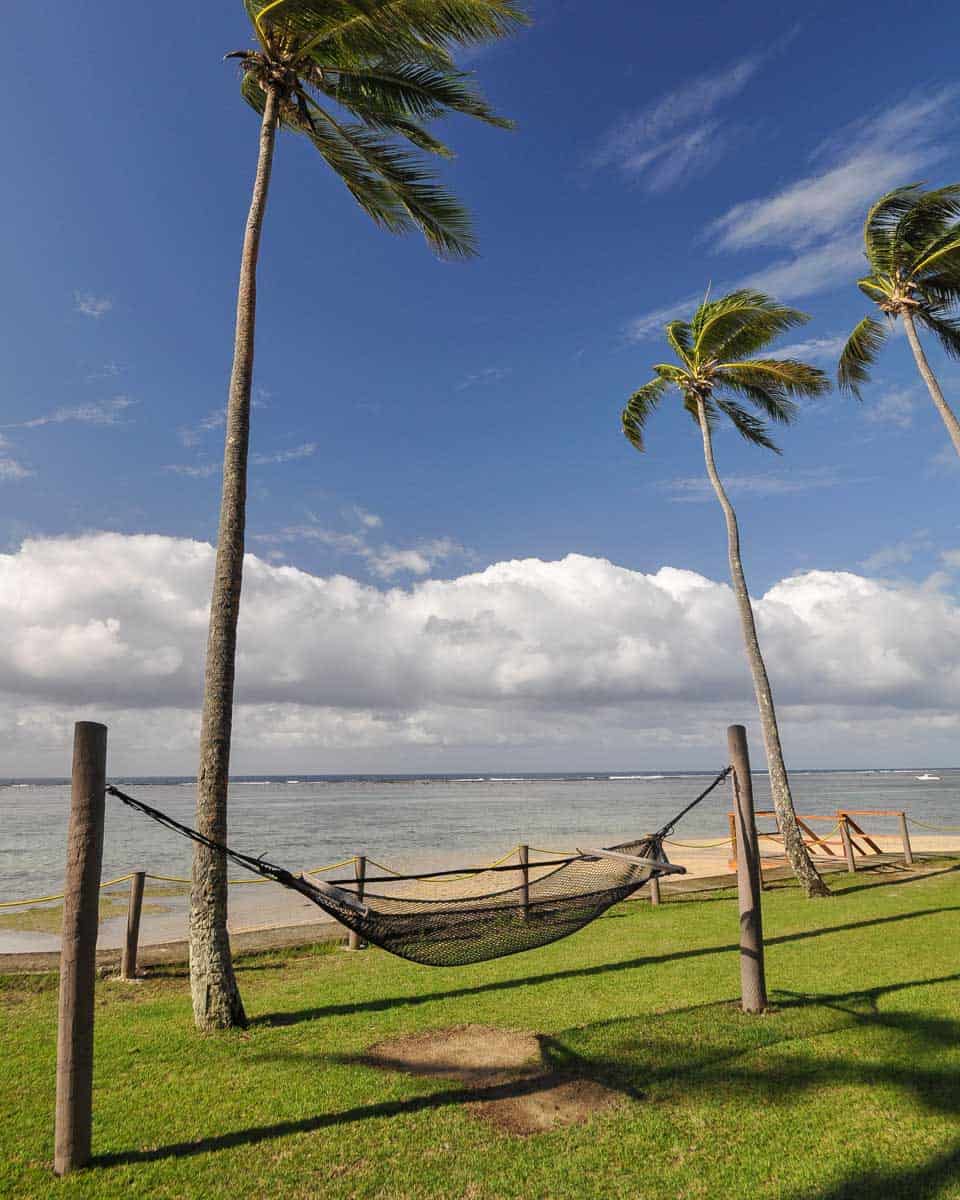A hammock on the Coral Coast of Fiji