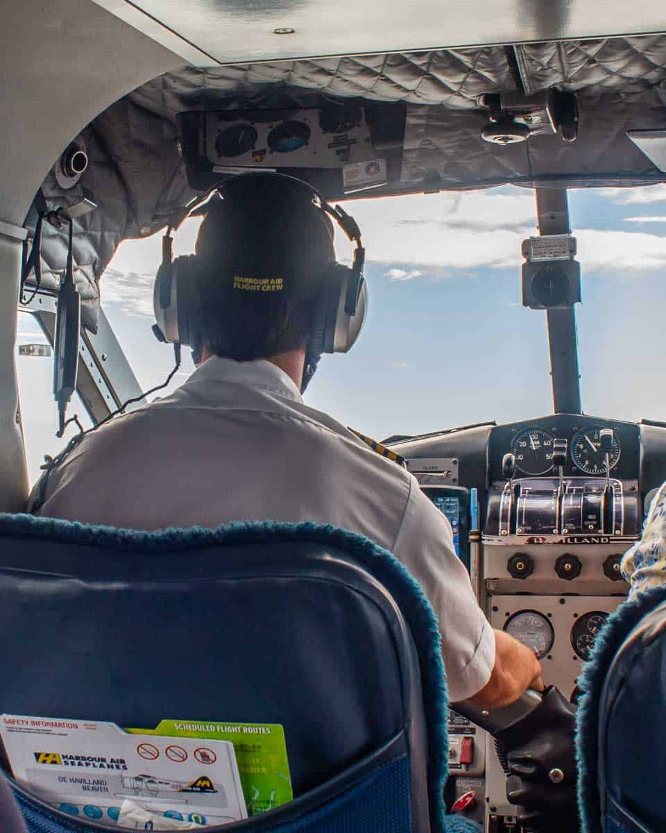 A-pilot-flys-a-plane-from Ketchikan Alaska