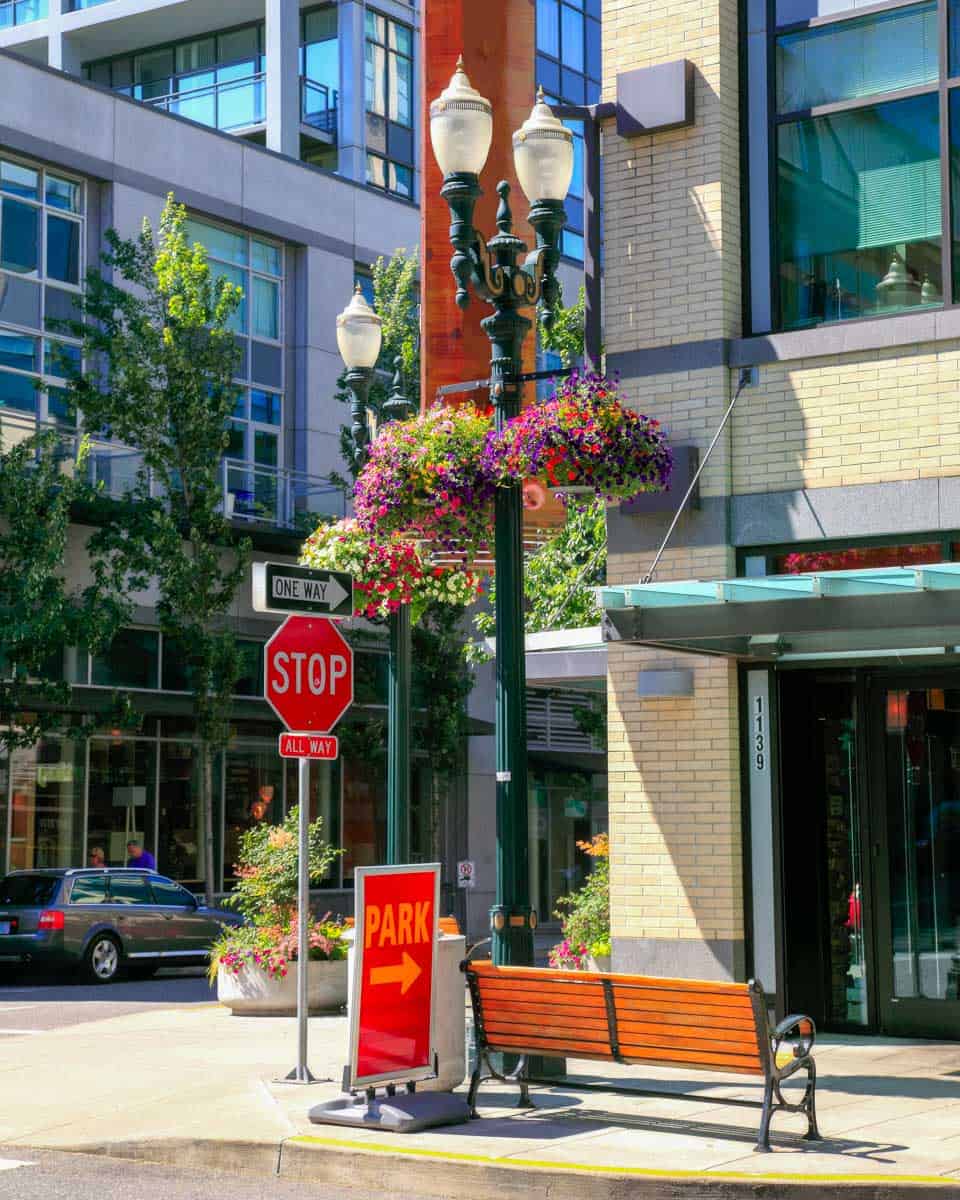 A street corner, Portland Oregon