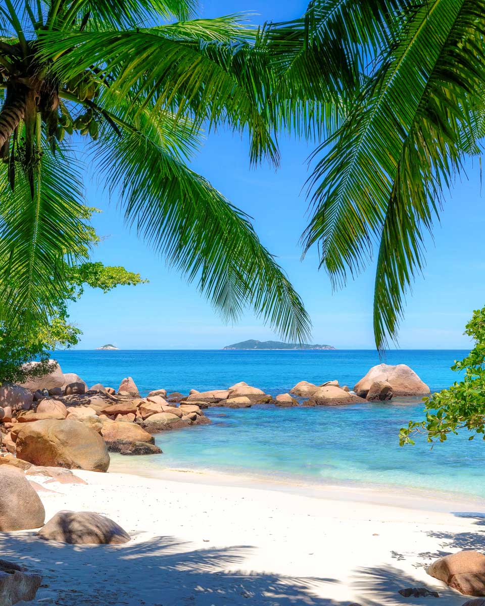 Anse Georgette beach in Seychelles
