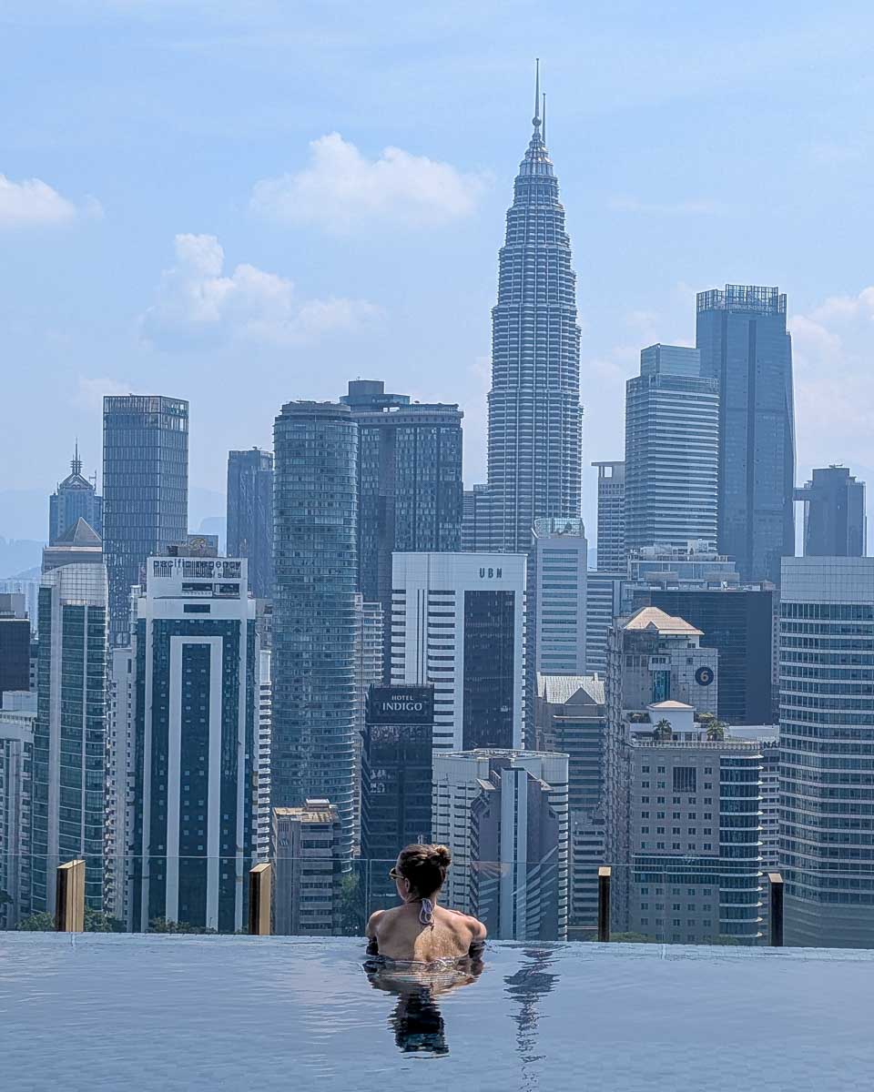 Bailey in the pool of Ceylonz Suit Kuala Lumpur in Kuala Lumpur Malaysia (2)