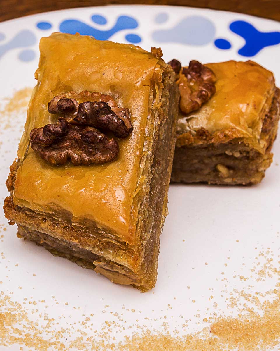 Baklava eaten on a food tour in Pittsburgh Pennsylvania