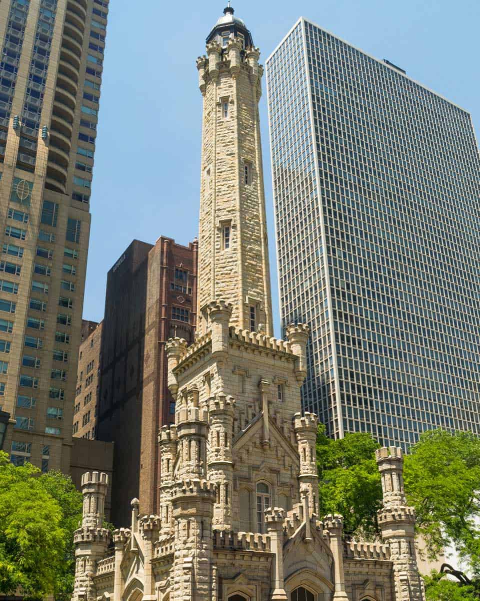 Chicago Water Tower in Chicago Illinois