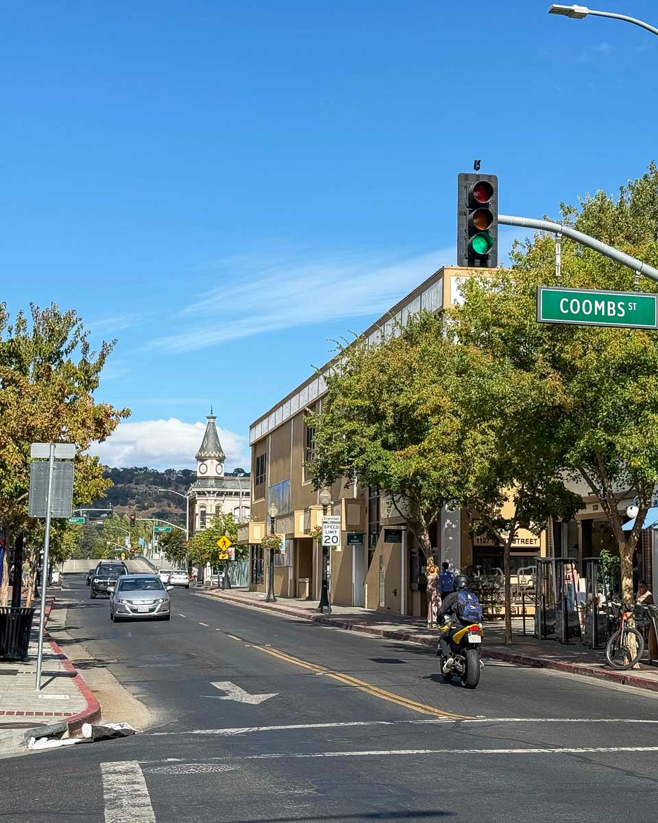 Coombs Street in Napa Town Napa Valley California