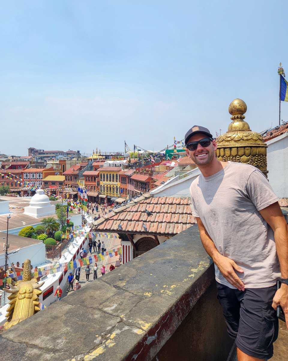Daniel at Boudha Nath Stupa in Kathmandu Nepal (3)