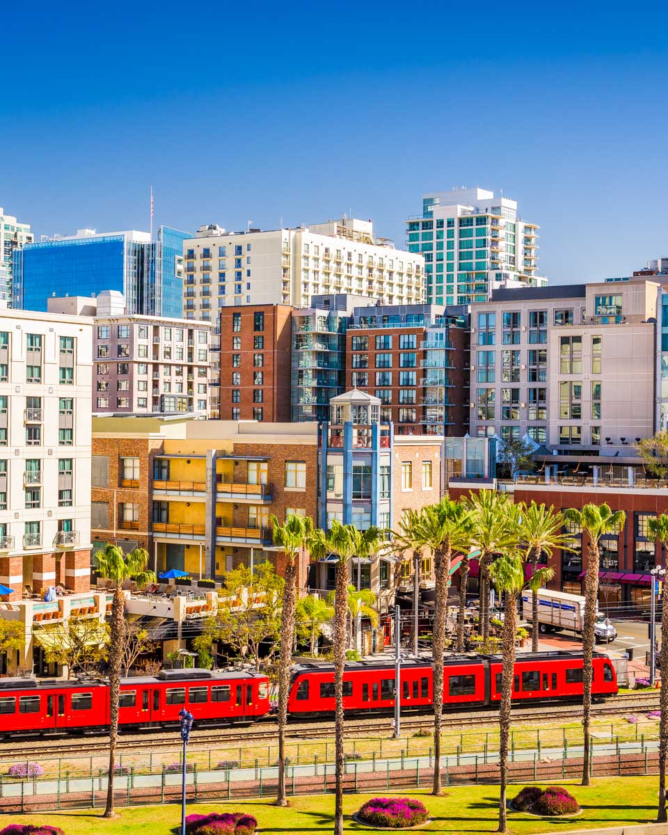 Gaslamp quarter daytime in San Diego California
