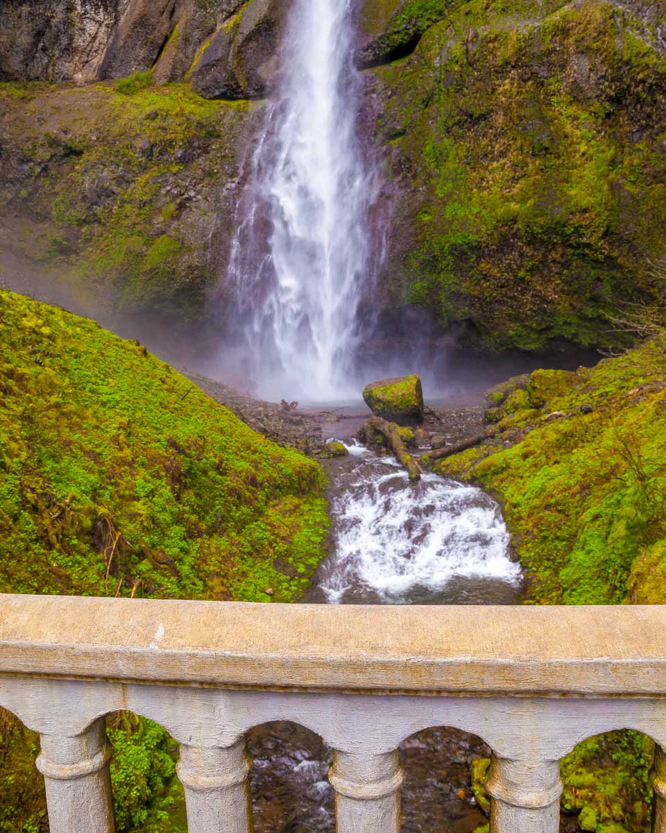 Multnomah Falls in the Columbia River Gorge, Oregon on a tour from Portland