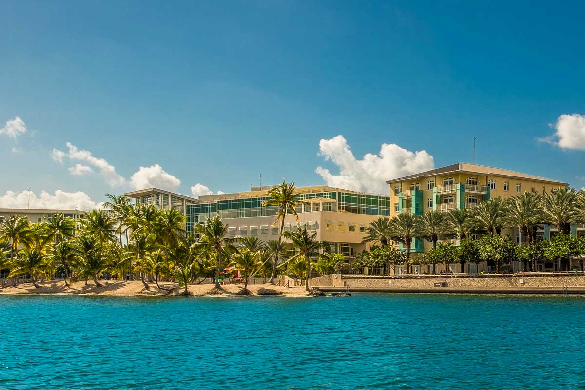 Panoramic View Of Camana Bay in Grand Cayman