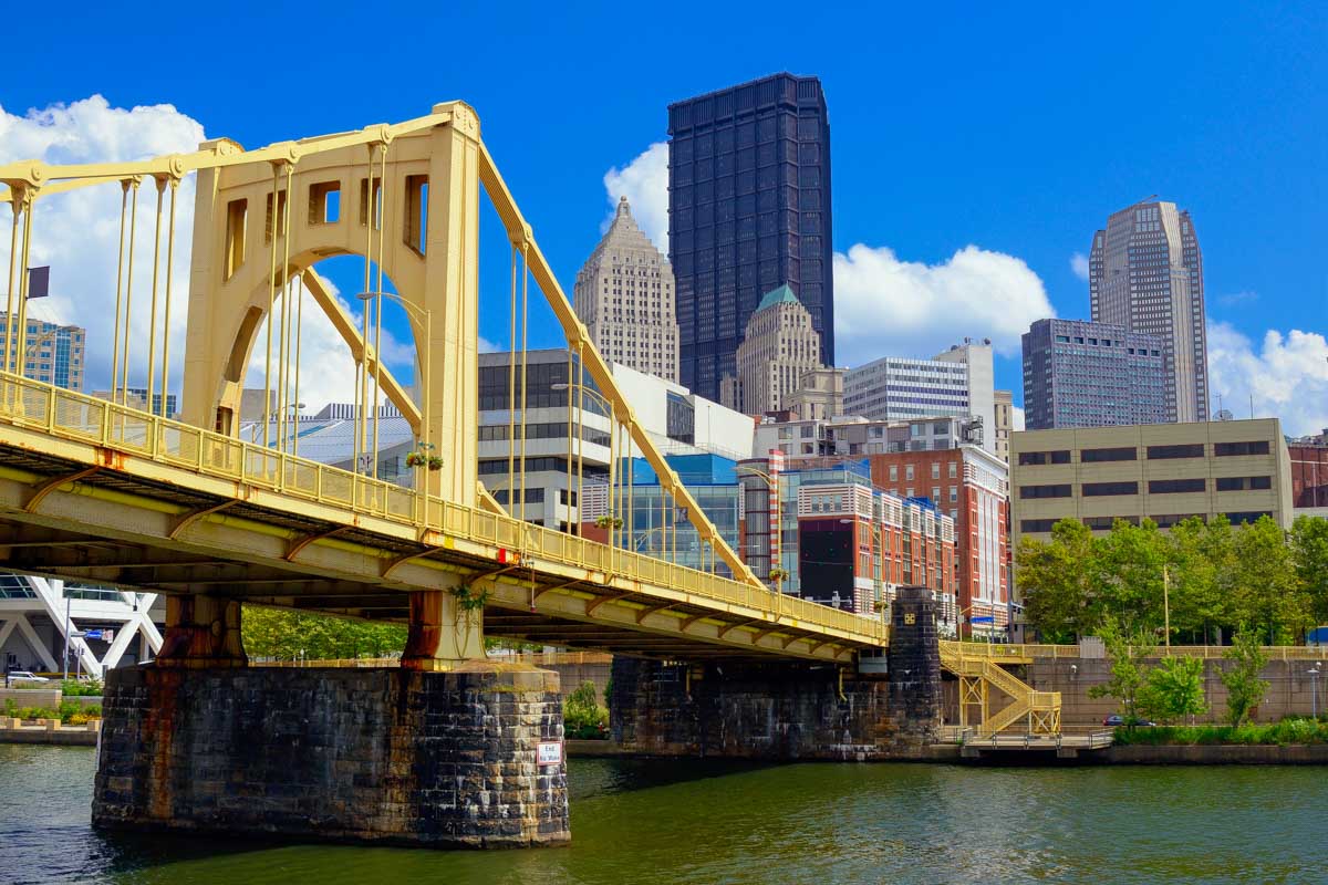 Pittsburgh waterfront Pennsylvania